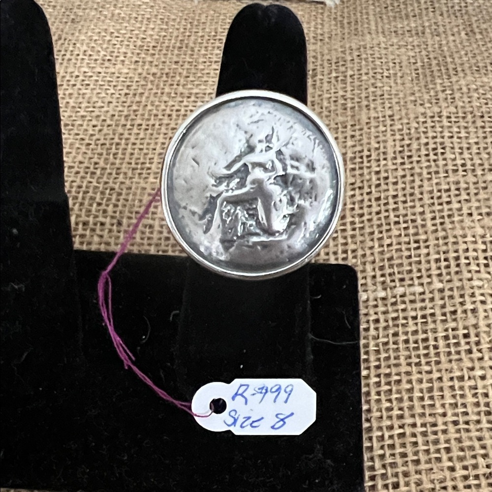 Silpada Designs Sterling Silver Ring with Engraved Design